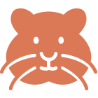 icon of a hamster's face
